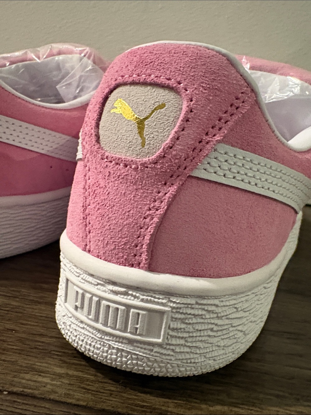 NIB[ PUMA] Suede XL Pink Sneakers Tennis Shoes Mauved Out/White Womens 8.5 / Y 7 - Picture 11 of 15